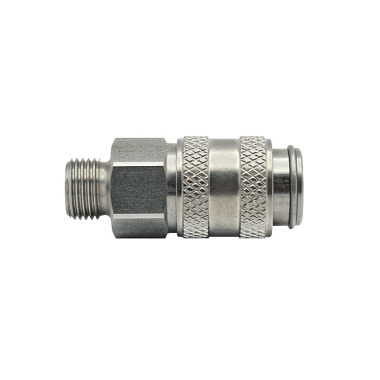 Riegler Quick-connect coupling I.D. 5, St. steel 1.4305, G 1/4 ET 107193