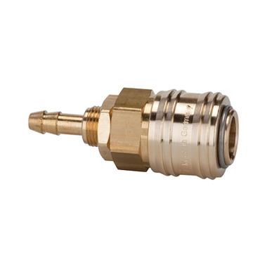 Riegler Quick-connect coupl. I.D. 7.2 bright brass, Sleeve I.D. 10, G 1/4 107231