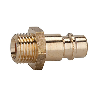 Riegler Nipple for couplings NW 7.2 - NW 7.8, plain brass, G 1/8 AG 107237