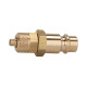 Riegler Nipple for couplings I.D. 7.2 - 7.8, bright brass, for hose 6x4 107245