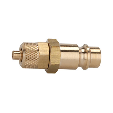 Riegler Nipple for couplings I.D. 7.2 - 7.8, bright brass, for hose 10x8 107247