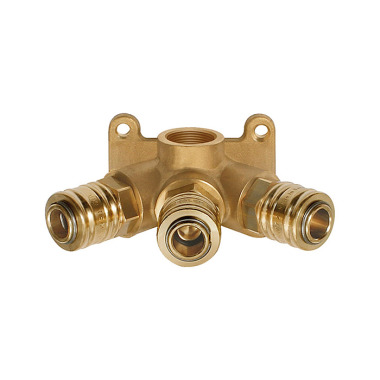 Riegler Distributor for wall mounting, quick-connect couplings I.D. 7.2 107272