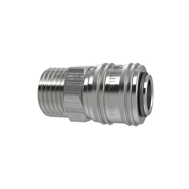 Riegler Quick release coupling NW 7.2, nickel-plated brass, G 1/8 AG 107279