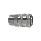 Riegler Quick release coupling NW 7.2, nickel-plated brass, G 3/8 AG 107281