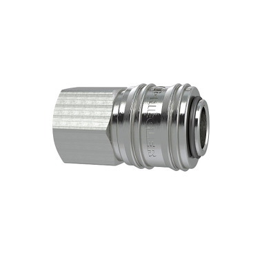 Riegler Quick release coupling NW 7.2, nickel-plated brass, G 1/4 IG 107283