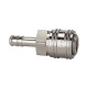 Riegler Quick-connect coupl. I.D. 7.2, nickel-plated brass, Sleeve I.D. 8 107287