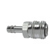 Riegler Quick release coupling NW 7.2, nickel-plated brass, nozzle LW 13 107290