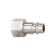 Riegler Nipple for couplings NW 7.2 - NW 7.8, nickel-plated brass, G 1/8 IG 107309