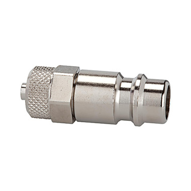 Riegler Nipple for couplings NW 7.2 - NW 7.8, nickel-plated brass, for hose 8x6 107314