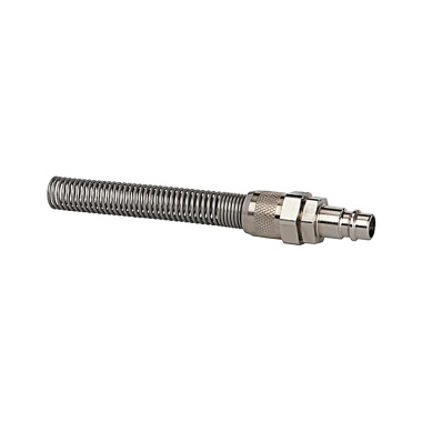 Riegler Nipple, NW 7.2 - 7.8, nickel-plated brass, 8x6, union nut, kink protection 107317