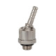 Riegler Hose nozzle, nickel-plated brass, rotatable, G 1/4 AG, LW 6 107322