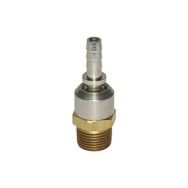 Riegler Hose nozzle, nickel-plated steel, rotatable, R 3/8 AG, LW 6 107327