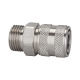 Riegler Quick release coupling NW 7.2, stainless steel 1.4305, G 3/8 AG 107335