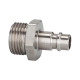 Riegler Nipple for coupling NW 7.2-7.8, stainless steel 1.4305, G 1/4 AG, max. 35 107350