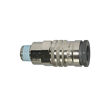 Riegler Quick-connect coupling I.D. 10, High flow rate, R 3/8 ET 107441