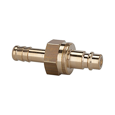 Riegler Insert nozzle, NW 7.2,-7.8, shut-off on both sides, brass, nozzle LW13 107521