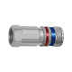 Riegler Safety coupling NW 7.6, steel/brass galvanized, G 1/4 IG 107592