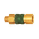 Riegler Captive quick-connect coupling I.D. 5, G 1/8 ET, green 107625