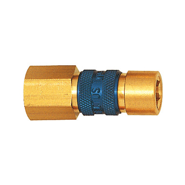 Riegler Captive quick-connect coupling I.D. 5, G 1/8 IT, green 107627