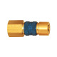 Riegler Captive quick-connect coupling I.D. 5, G 1/4 IT, green 107628