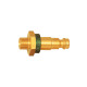 Riegler Distinctive nipple NW 5, brass plain, G 1/8 AG, green 107645