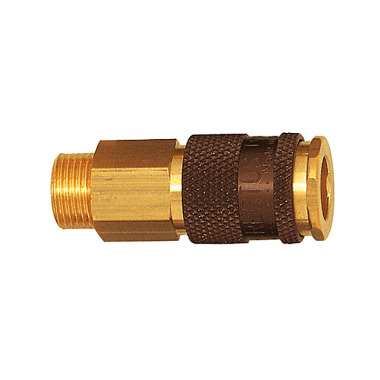 Riegler Unchangeable quick release coupling NW 7.8, G 1/4 AG brown 107665