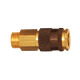 Riegler Unchangeable quick release coupling NW 7.8, G 3/8 AG brown 107666