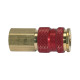 Riegler Captive quick-connect coupling I.D. 7.8, G 3/8 IT, red 107676