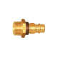 Riegler Captive nipple I.D. 7.8, Bright brass, G 1/4 ET, brown 107687