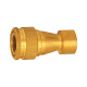 Riegler Hydraulic coupling, shut-off on both sides, brass, G 1/2 IG NW 11 107696