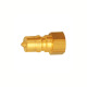 Riegler Locking nipple, shut-off on both sides, brass, G 1/8 IG NW 4.3 107698