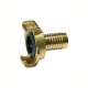 Riegler GEKA hose piece, rigid, bare brass, connection LW 10 107753