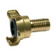 Riegler GEKA hose piece, 360° rotatable, plain brass, LW 13 107776