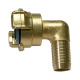 Riegler GEKA angled hose piece, 360° rotating, bright brass, I.D. 13 107780