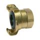 Riegler GEKA threaded piece, 360° rotatable, brass bare, G 3/4 IG 107785