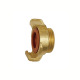 Riegler GEKA hose piece, rigid, Potable water, bright brass, G 3/8 o. 107813