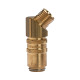 Riegler Tempering coupling DN 6 with AG, with shut-off valve, M14x1.5 90° 107921