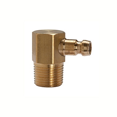 Riegler Tempered plug-in nipple DN 6, 90°, Exterior thread, M8x0.75 107945