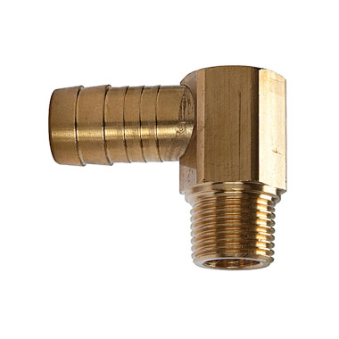 Riegler Angle threaded nozzle 90°, M8x0.75 AG conical, hose connection 9 mm 108006