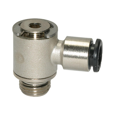 Riegler L-plug fitting »click-clock«, rotatable, M7 a., hose Ø 6 108636