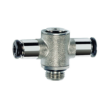 Riegler T-plug fitting »click-clock«, rotatable, M5 a., hose Ø 4 108673