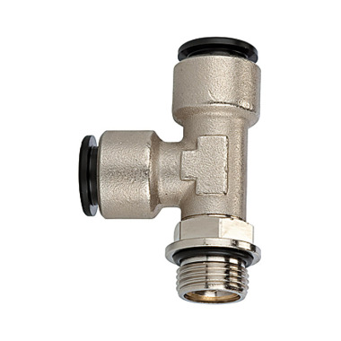 Riegler T-plug fitting »click-clock«, rotatable, G 1/8 outside Ø 4 mm 108690