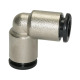 Riegler L-connector »click-clock« hose outer diameter 3 mm, nickel-plated brass. 108752