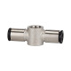 Riegler T-ring piece, for hollow screw G 1/8, hose Ø 6 mm, nickel-plated brass. 108845