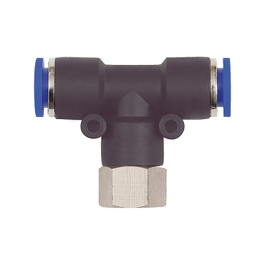 Riegler T-plug fitting »Blue Series«, rotatable, M5 inside, Ø 4 mm 109509