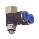 Riegler Y-angle plug-in fitting »Blue Series«, rotatable, M5 i./a. 109634