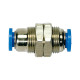 Riegler Straight bulkhead connector »Blue Series«, M14x1.0, hose Ø 6 109809