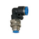 Riegler Push-in bulkhead L-connector »Blue Series« M12x1, hose ext. Ø 4 109821