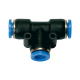 Riegler Push-in T-connector »Blue Series«, for hose exterior Ø 4 mm 109827