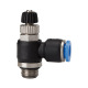 Riegler Throttle check valve »Blue Series«, exhaust air throttle, M5 to 15bar Ø4mm 110011